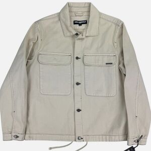 Karl Lagerfeld Tan Lightweight Shirt Jacket